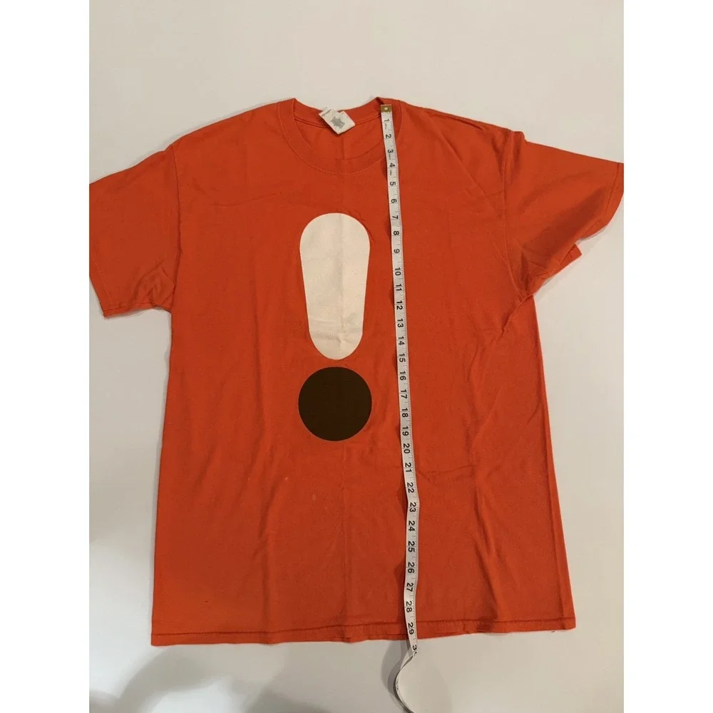 Dunkin Donuts Large T-Shirt Employee Cotton Orange Macchiato Oh Yeah Uniform Tee